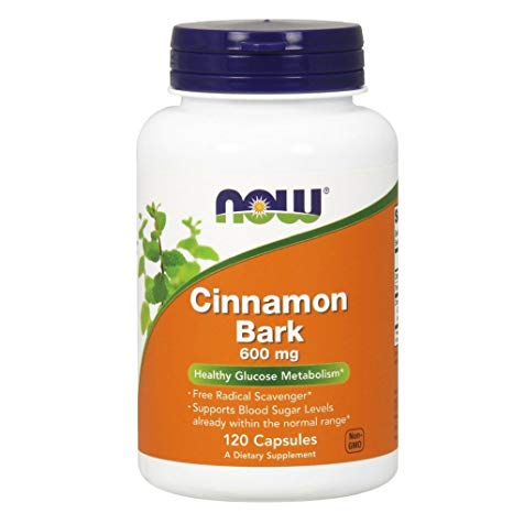 NOW Cinnamon Bark 600 mg,120 Capsules