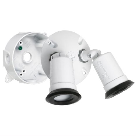 Taymac LT233WH Traditional Outdoor Flood Light Kit, White