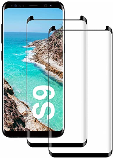 Glass Screen Protector for Samsung Galaxy S9, 3D Curved 9H Hardness Tempered Glass, High Definition, Case Friendly Bubble-Free for Galaxy S9 Glass Screen Protector