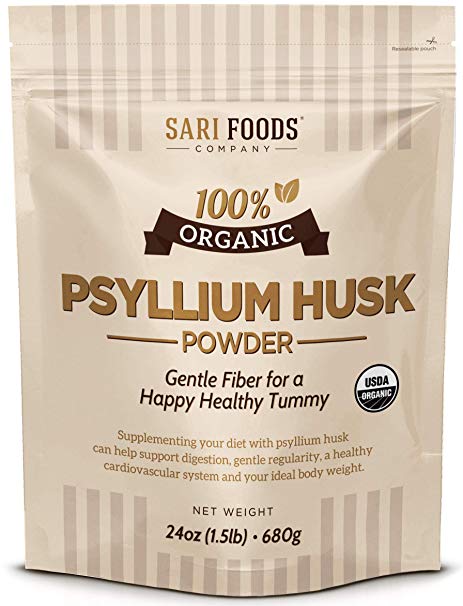 Pure Organic Psyllium Husk Powder (30oz): 100% Natural, Whole Food, Plant Based Fiber superfood: Supports Digestion, Gentle Regularity, a Healthy Heart, and Your Ideal Body Weight