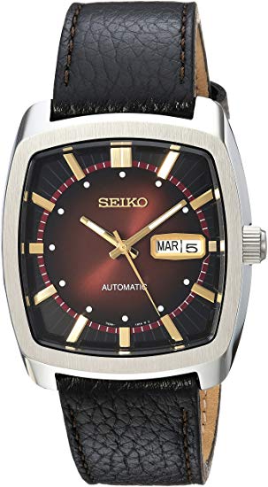 Seiko Men's Solar Recraft Stainless Steel Leather Strap Watch