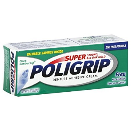 Super PoliGrip Denture Adhesive Cream 0.75 oz (3 pack)
