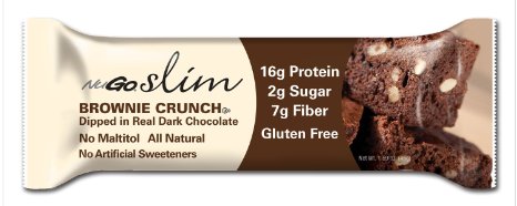 NuGO Slim Brownie Crunch, 1.59-Ounce (Pack of 12)