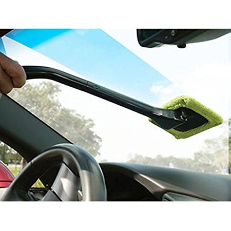 New Microfiber Cloth /Spray Windscreen Car Van Glass Cleaner Demister Wiper Detachable Handle