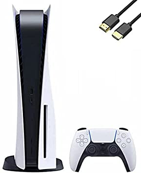 Playstation 5 Disc Version PS5 Console, 4K-TV Gaming, 16GB GDDR6 RAM, 8K Output, WiFi 6. Ultra-High Speed 825GB SSD with U Deal HDMI