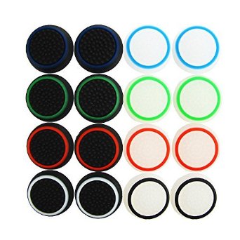 Pack of 16pcs Pandaren Thumb Grip Thumbstick Noctilucent Sets for PS2, PS3, PS4, Xbox 360, Xbox One Controller