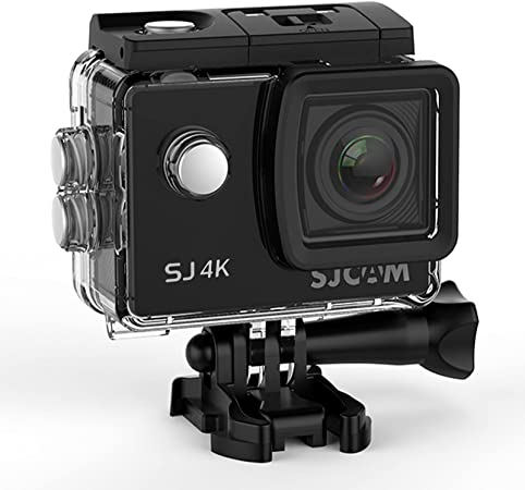 SJCAM SJ4K Action Camera Full HD 4K Hat Waterproof Underwater Camera for Snorkeling 12MP Sports Camera Camcorder 2.0 LCD Screen Display -Black