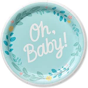 American Greetings Baby Shower Party Supplies, Dessert Plates (36-Count)