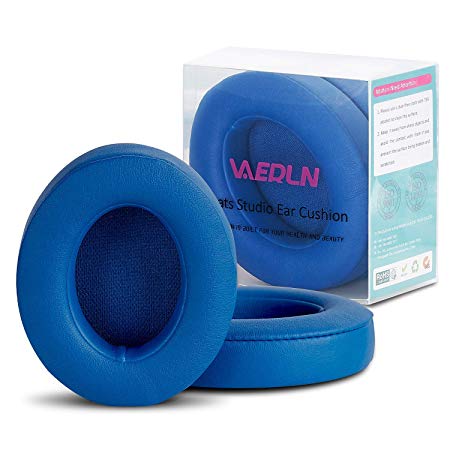Vanerdun Replacement Ear Pads - Compatible with Beats Studio 2/3 Wired/Wireless & Beats B0500 B0501 Headphone - Protein Leather Memory Foam Ear Cushion - Sky Blue