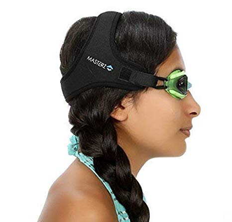 Frogglez Masterz Swimming Goggles Patented Comfortable and Painless Strap Technology - No Leak and Fog Free Tinted Swim Goggles