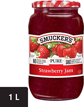 Smucker's Pure Strawberry Jam 1L