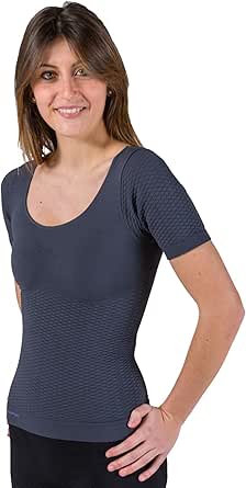 Thermal slimming woman vest anti-cellulite in emana® bioFIR yarn