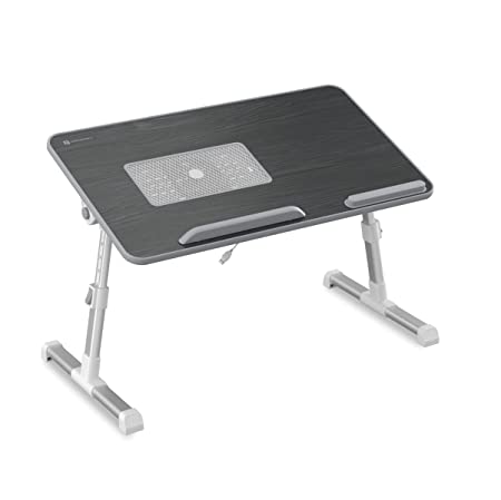 Portronics My Buddy  Portable Foldable Laptop Table with Cooling Fan(Black)