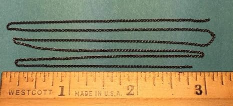 A-Line 29220 - Tie Down Chain - Black 27 Links Per Inch HO Scale