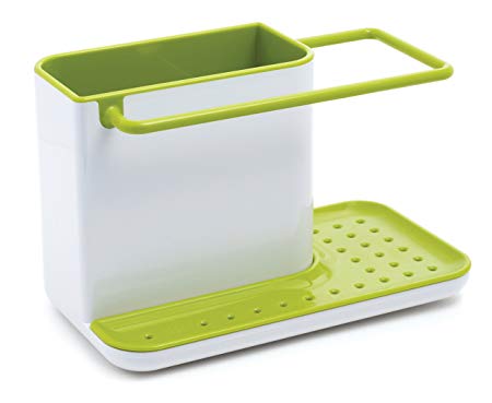 Joseph Joseph 85021 Sink Caddy Kitchen Sink Organizer Holder for Dish Soap Sponge Brush Holder Drains Water Dishwasher-Safe, Regular, Green