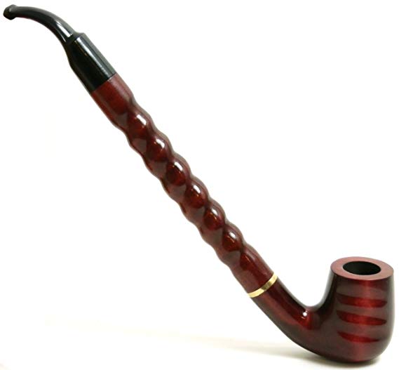 Mr. Brog Churchwarden - ARGO Tobacco Pipe - Model No: 16 Tabor Mahogany - Pear Wood Roots - Hand Made
