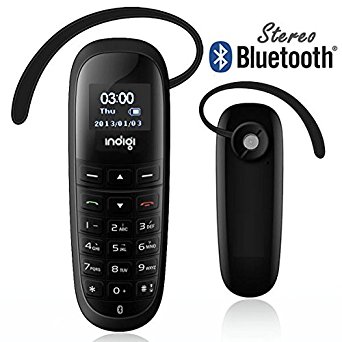 inDigi® Bluetooth Headset Dialer Stereo Support Phone Calling for All iPhone Smart Phones Watch Phone (US Seller)