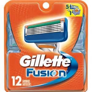 Gillette Fusion Manual Men's Razor Blade Refills 12 Count by HERO24HOUR