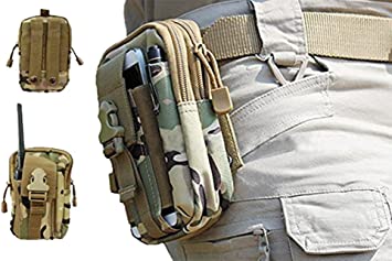 LefRight Camo Tactical Molle Outdoor Waist Bag Utility Gadget Tools Belt Pouch for Samsung Galaxy S7 S8 S9 S10 iPhone X 6s 7 Plus