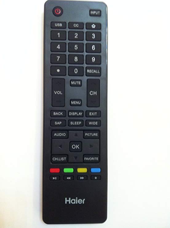 Brand New HAIER lcd led tv Remote control HTR-A18M For 32D3000 LE32M600M20 LE32F32200 LE24M600M80 LE24F33800 LE39F32800 LE39M600M80 40D3500M 48D3500 LE48M600M80 LE50M600M80 55D3550 LE55M600M80 haier TV--sold by Parts-outlet store