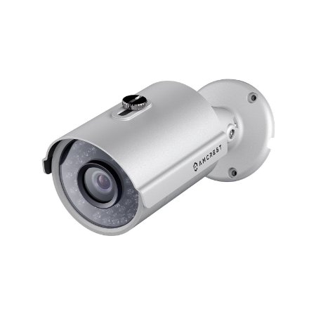 Amcrest HDSeries Outdoor 1.3 Megapixel 960P POE Bullet IP Security Camera - IP67 Weatherproof, 1.3MP 960P (1280 TVL), IPM-743E (Silver)