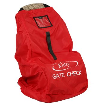 Car Seat Travel Bag Best Gate Check Bag For Air Travel Carry Your Childs Car Seat Without Struggling Strongest EverPremium QualityBallistic Nylon For Extra Durability Red