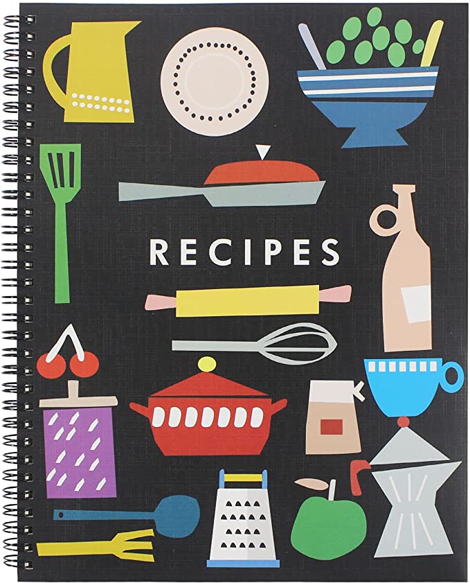BPFY 1 Pack 8.5" x 11" Recipe Book to Write in Your Own Recipes, Blank Recipe Notebook, Spiral Cookbook Recipe Journal Notebook Include 120 Recipes Page (Farmhouse)