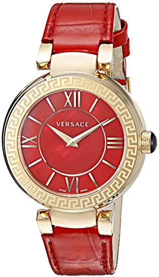 Versace Women's VNC140014 Leda Analog Display Swiss Quartz Red Watch