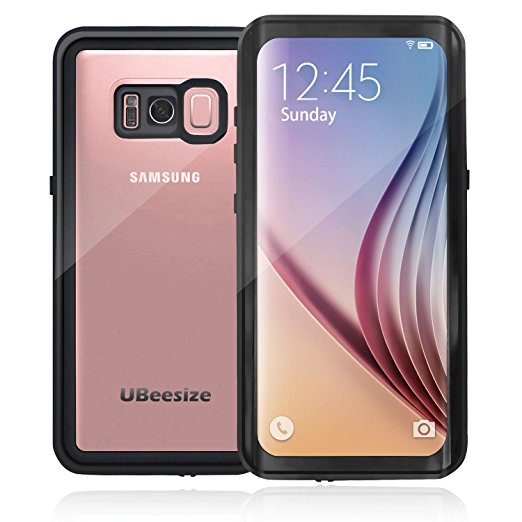 Samsung Galaxy S8 Waterproof Case, UBeesize ShockProof IP68 Certified Waterproof Case with Dirtproof Snowproof Full Body Cove for Galaxy S8(5.8inch)
