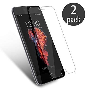 IPhone 8 Plus IPhone 7 Plus Screen Protector, 2 Pack Tempered Glass for IPhone 8 Plus,IPhone 7 Plus,Case Friendly,Anti-Scratch,5.5 inch
