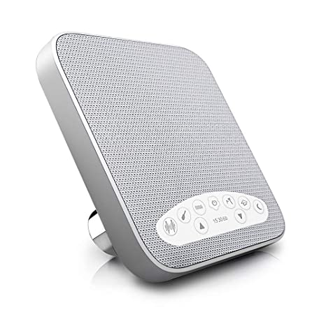 White Noise Machine, Portable Sleep High Fidelity Soothing Sound Machine Suitable for Home, Office, Travel, with 6 Soothing All-Natural Sounds Ideal for Baby