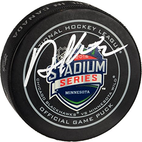 Duncan Keith Chicago Blackhawks Autographed 2016 Stadium Series Official Game Puck - Fanatics Authentic Certified