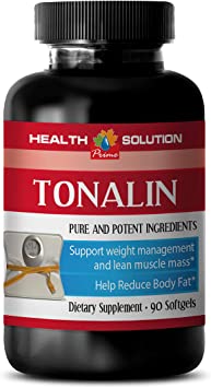 Fat Burner Pills for Belly Fat - TONALIN 1250MG - Pure and Potential Ingredients - cla Capsules - 1 Bottle (90 Softgels)