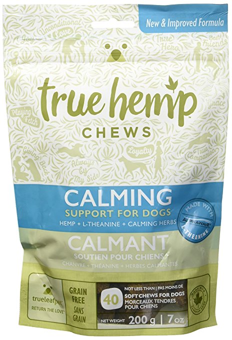 True Leaf Pet 40 Count Hemp Chews Calming Support for Dogs, 7 oz