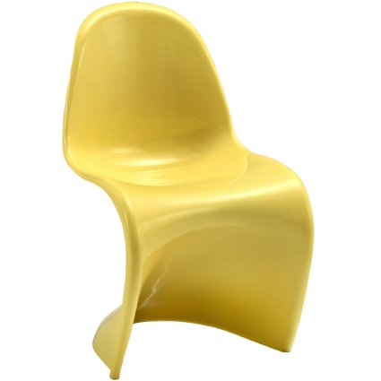 LexMod Slither Novelty Chair Yellow