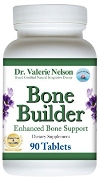 Dr. Valerie Nelson's Bone Builder ~Bone Strength - Bone Health Support with Calcium Magnesium Boron Silica Vanadium D3 & More 120 Tablets