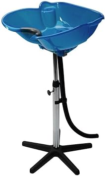 Hairdressers Blue Portable Tilting Backwash Stand