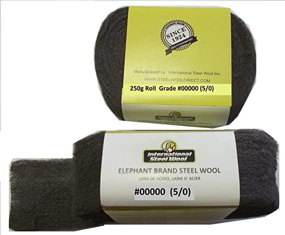 Elephant Brand #00000 Steel Wool, Professional Grade: 250g Project Roll