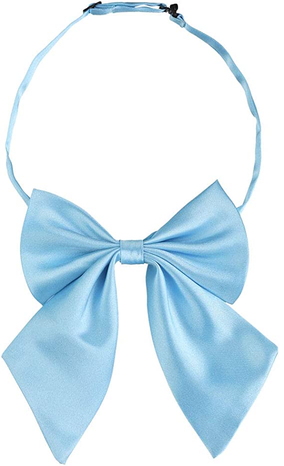 uxcell Adjustable Solid Color Pre-tied Bowknot Halter Neck Bow Tie for Women Men Costume Accessory