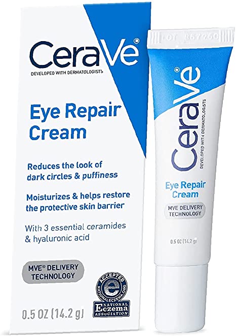 Eye Repair Cream | Under Eye Cream for Dark Circles and Puffiness | Suitable for Delicate Skin Under Eye Area | 0.5 Ounce