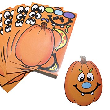 Make A Pumpkin Stickers (1 DOZEN) - BULK