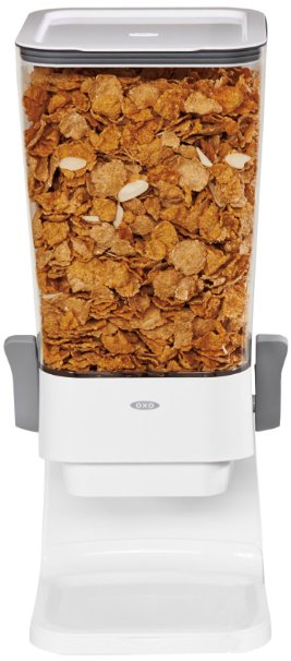 OXO Good Grips Countertop Cereal Dispenser, Clear/White