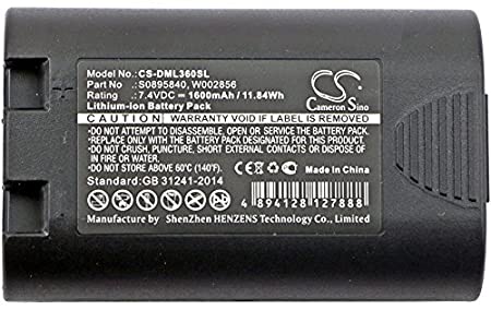 KML Battery for DYMO LabelManager 360D Rhino 5200 Rhino 4200 LabelManager 420P, 1759398 S0895840 W002856, Li-ion 7.40V 1600mAh / 11.84Wh