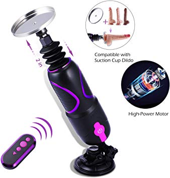 Realistic G-Spot Dildo Adult Sex Toy for Suction Cup Dildos, Remote Control Thrusting Vibrator, Automatic Powerful Stimulator with 11 Telescopic Patterns for Hands-Free Play