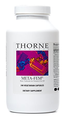 Thorne Research - Meta-Fem - Complete Dietary Supplement for Women of Either Peri- or Postmenopausal Age -240 Capsules