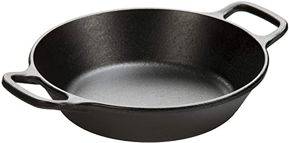 Lodge L5RPL3 Cast Iron Round Pan, 8 in, Black