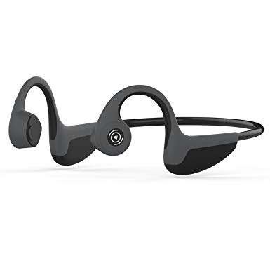 Bone Conduction Headphones by Vunbo, Safe, Lightweight, Sweatproof, Sport, Wireless Bluetooth Earphones with Mic,for Drivers,Outdoor Cyclist and Hearing Impaired People