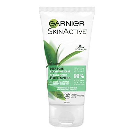 Garnier SkinActive Exfoliating Face Scrub with Green Tea, Oily Skin,  5 fl. oz.