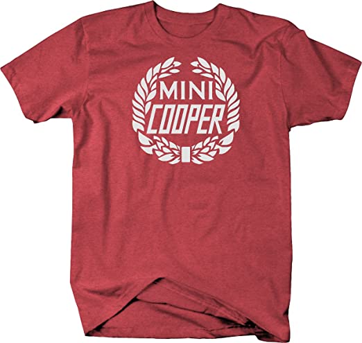 Mini Cooper Vintage Wreath Logo Graphic T Shirt for Men