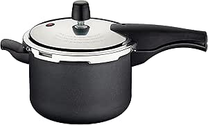 Tramontina Vancouver 20582620 Pressure Cooker with Internal and External Coating Non-stick Starflon Max, 20 cm and 4.5 L, Grey (Graphite Gray Aluminum)